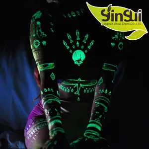 factory Wholesale Custom glow in the dark body tattoo sticker