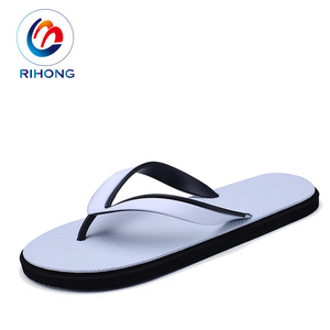 Promotion, tongs élégantes en caoutchouc blanc 100% pour hommes, pantoufles personnalisées - Product Image 5