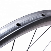 SALUKlVl-SK38TU vélo 38mm pièces ultra-légères Sapim Cx-ray rayons 20H / 24H OEM roue vélo tubulaire roues carbone 700C