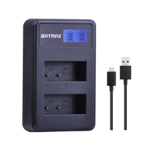 เครื่องชาร์จแบตเตอรี่ Batmax LP-E17 LPE17 LP E17 แบบจอ LCD ช่องเสียบ USB คู่ สำหรับกล้อง <span class=keywords><strong>Canon</strong></span> <span class=keywords><strong>EOS</strong></span> <span class=keywords><strong>M3</strong></span> M5 M6 750D 760D T6i T6s 800D 8000D Kiss X8i - Product Image 1