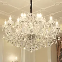 Lüks kristal avizeler modern cam asılı lambalar oturma odası otel dekoratif tavan aydınlatma kolye avize ışıkları