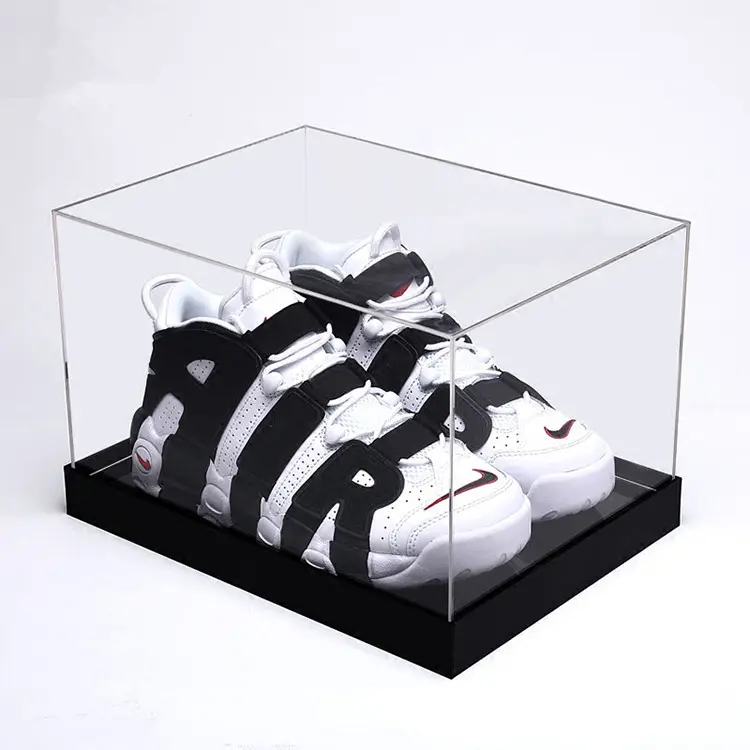 Custom Design Transparent Acrylic Shoes Display Storage Box