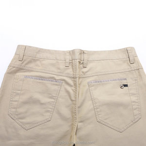 Robe droite personnalisée OEM ODM de marque décontractée classique en coton doux léger coupe ajustée pantalon chino <span class=keywords><strong>kaki</strong></span> pour hommes - Product Image 4
