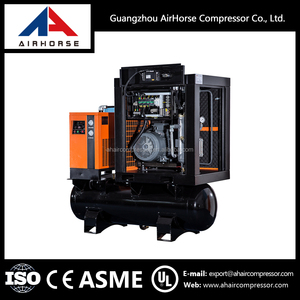 15kw 20ps 2.1m3/min Öl eingespritzt luftkompressor schraube mit trockner und Tanker - Product Image 2