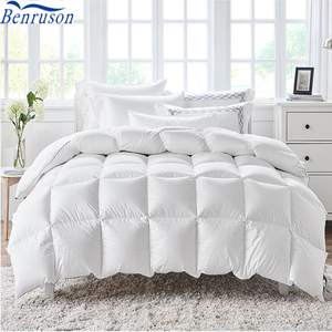 Edredones del edredón hipoalergénico muñecos 350 GSM tamaño <span class=keywords><strong>super</strong></span> king cama invierno pesado blanco ganso duvet <span class=keywords><strong>pluma</strong></span> alternativa - Product Image 1