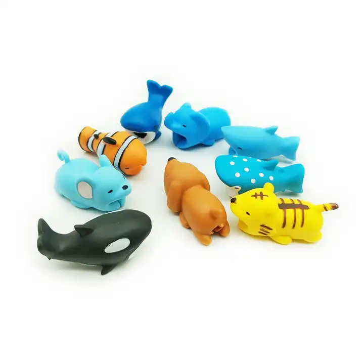 Cable Bite Charger Protector - Marine Animals