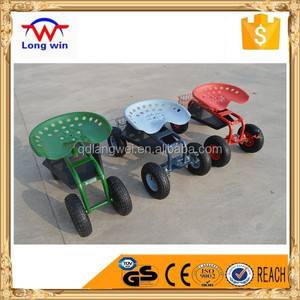 Nouveau Chariot De Jardin Siège de Travail Roulant Avec Plateau À Outils De Jardinage Robuste Plantation - Product Image 2