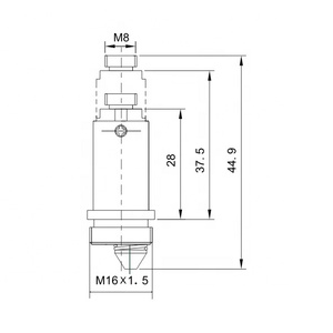 25MM click clack plug boulon remplacement antirouille bassin assemblage pop up boulon pour la plupart salle de bain <span class=keywords><strong>baignoire</strong></span> évier bouchon de vidange - Product Image 2
