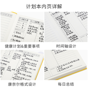 Taccuino personalizzato A5 Mini Planner diario <span class=keywords><strong>di</strong></span> 100 pagine con copertina morbida in pelle sintetica e rilegatura per cucire a filo per cuciture a sella - Product Image 4