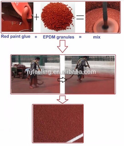 Thấm cao su thể thao chạy theo dõi, EPDM hạt chạy cách FN-I-24041802 - Product Image 5