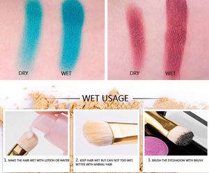 Sombras de ojos con brillo mate para mujer, sombras de ojos con luz de perla completa, belleza femenina de gato sexy, con pincel de espejo - Product Image 5