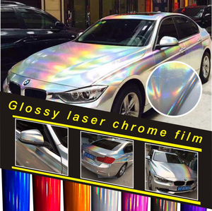 Film de protection de carrosserie pour voiture, effet holographique arc-en-ciel caméléon brillant, changeant de couleur, 1,52 x 16 m, PVC - Product Image 2