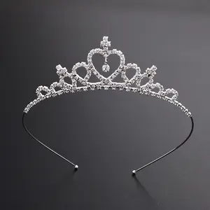 Moda Strass cristal Tiaras e Coroas de Cristal Estilo Princesa Da Coroa Da Jóia Do Casamento Para O Cabelo