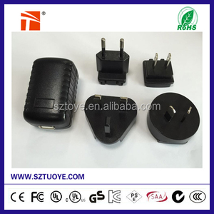 5 v 1a / 5 v 2a / 6 v 2a interchangeables plugs adaptateur <span class=keywords><strong>secteur</strong></span> <span class=keywords><strong>usb</strong></span> / <span class=keywords><strong>usb</strong></span> <span class=keywords><strong>chargeur</strong></span> universel avec US ue AUS UK plug - Product Image 3