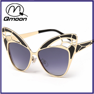 Femmes lunettes de soleil papillon personnalisés lunettes logo métalliques paypa des lunettes de soleil paypal - Product Image 1