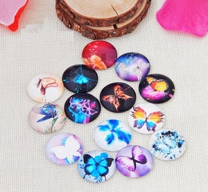 12mm bướm Jewel trang trí kim loại pins thủ công thủy tinh đá quý scrapbooking brads cho quà tặng trang trí văn phòng Giấy Fastener <span class=keywords><strong>DIY</strong></span> - Product Image 5