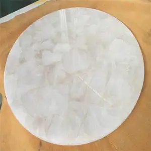 Free Sample For Most Popular Hot Sale White Jade Onix Crystal Slab And Marble Tile