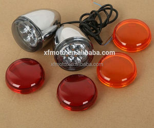Feux de clignotants avant à LED ambre à <span class=keywords><strong>2</strong></span> fils TCMT XF140675 pour Harley XL 883 1200 <span class=keywords><strong>Sportster</strong></span> 92-UP - Product Image 2