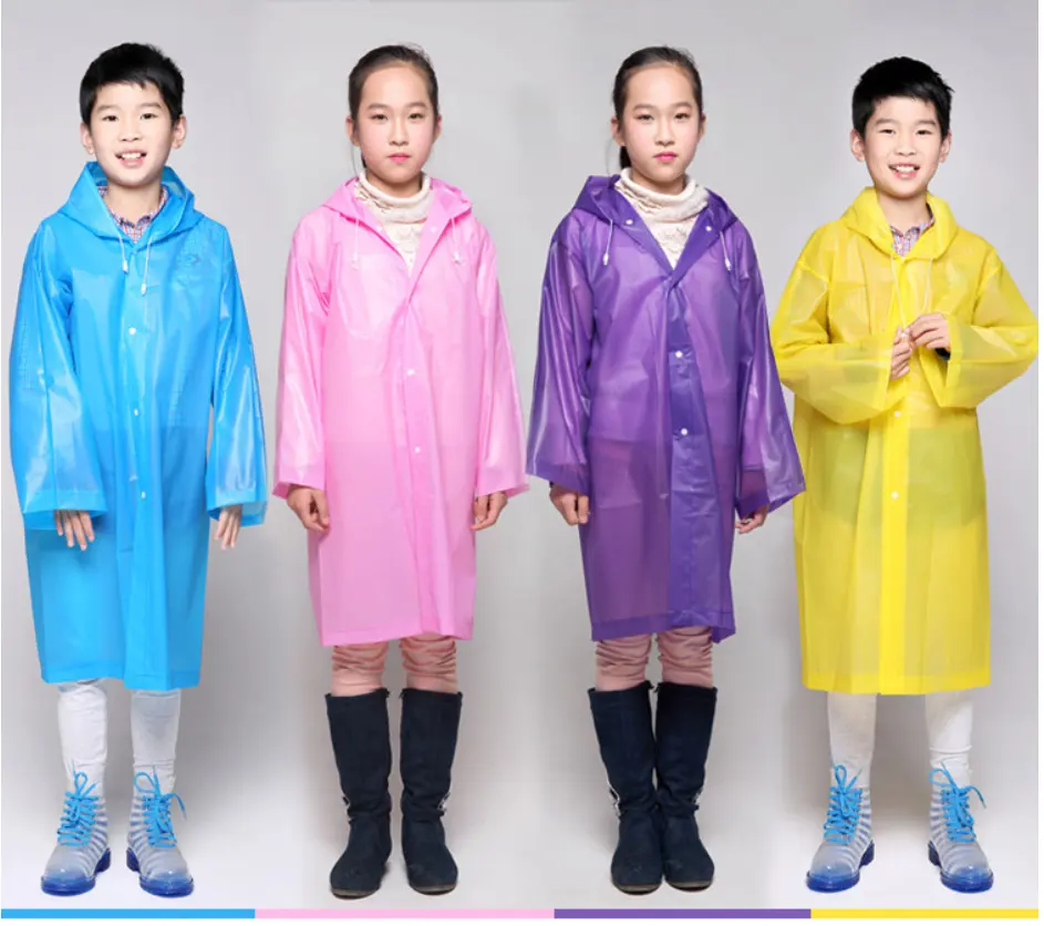 Abrigo impermeable de EVA para niños, gabardina de Corea gruesa, de dibujos animados, protección del medio ambiente