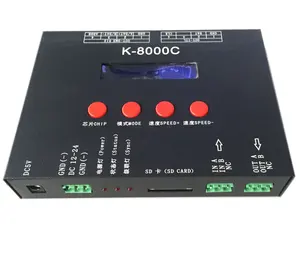 Ingelligent aydınlatma çözümü T-8000 programlanabilir LED RGB 8192 piksel denetleyici K-8000C