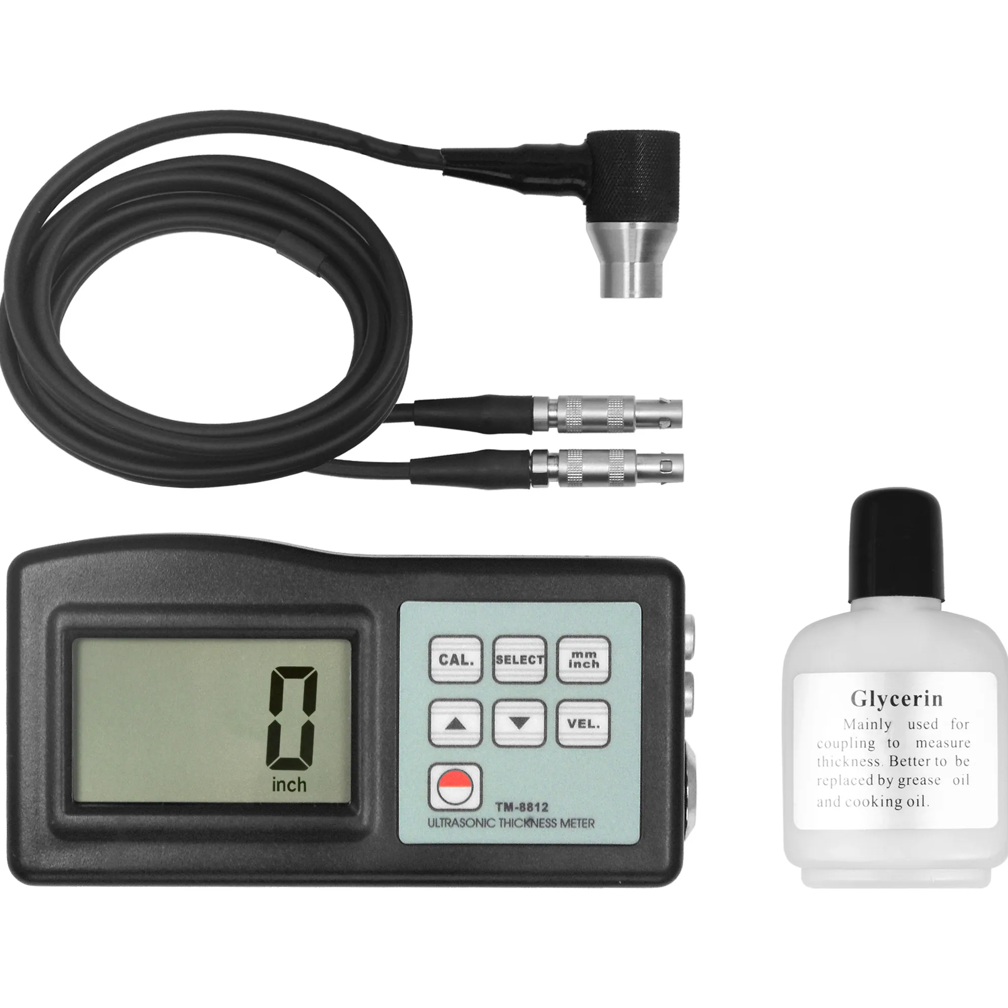 LANDTEK Digitales Ultraschall-Dicken messgerät TM8812C für Metall, Glas, Kunststoff, Keramik