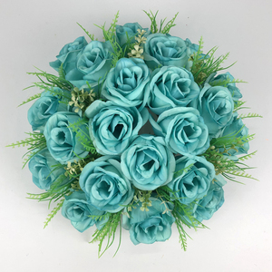Bouquets artificiels en plastique rose <span class=keywords><strong>demoiselle</strong></span> d'honneur décorations de mariage de mariée fleur artificielle rose plaque - Product Image 4