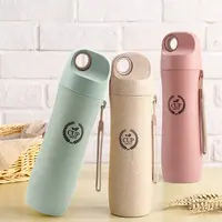 Ecologico biodegradabile bottiglia di paglia di Grano in fibra di tazza di stampa personalizzato bottiglia di acqua
