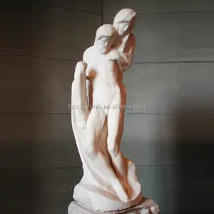 石头古董抽象米奇兰吉洛皮塔人物雕像抽象男女雕像