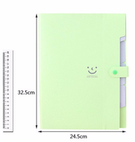 Carpeta Archivadora Expandible Kawaii OEM PP con Diseño Sonriente, A4, 5 Capas, Bolsa para Documentos, Material de Oficina, Impresión Personalizada MA-663 China
