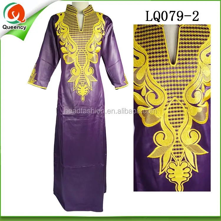 Vestido de tecido lyrca roxo para mulheres, estilo nigéria