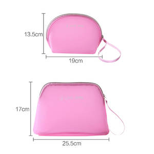 2017 Moda Nuevo Estilo <span class=keywords><strong>de</strong></span> Color Rosa Forma <span class=keywords><strong>de</strong></span> Concha Pequeña bolsa <span class=keywords><strong>de</strong></span> Viaje bolsa <span class=keywords><strong>de</strong></span> Artículos <span class=keywords><strong>De</strong></span> Tocador <span class=keywords><strong>de</strong></span> Belleza Cosméticos - Product Image 4