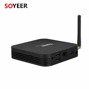 SOYEER En Ucuz android tv kutusu Tanix TX6 Allwinner H6 4G 32 GB ALICE UX içinde 2.4G 5.8G Wifi BT 4.0 Akıllı Intel Tv Kutusu