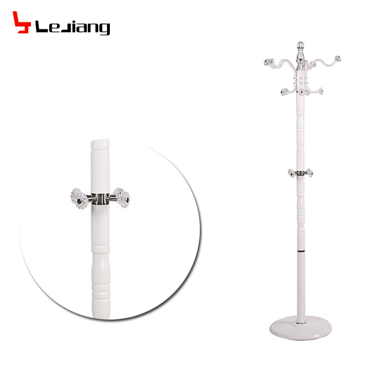 floor standing for bathroom coat hanger holder