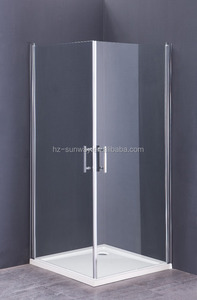 120x190 cm Chine bande givré verre cadre moins coin pivot porte de douche - Product Image 2