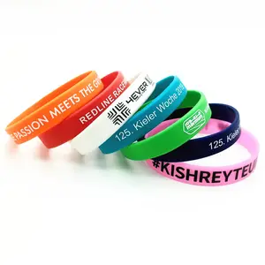 Hotsale Custom 1 Inch Wide Silicone Bracelets Wristband For Promotion