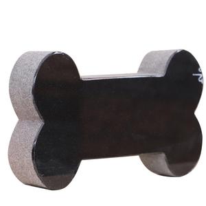 Granit toptan Modern siyah köpek Pet anıt ilk taş 10 "x 6" x 2 "köpek kemik avrupa dış ahşap sandık 3 yıl açık