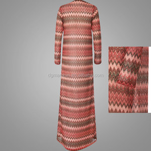 Surtidor de China Ropa Al Por Mayor Kimono Kimonos Túnica Rosa Islámico Musulmán Larga Para Las Mujeres - Product Image 3