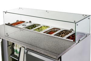 Réfrigérateur de présentation pour bar à salades / Table de préparation de pizzas - Product Image 4