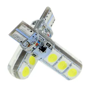 T10 Strobe Led 5050 6SMD סיליקון 12V W5W הנורה 12V פלאש רכב אור