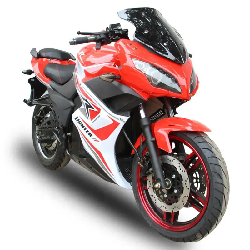 Venta al por mayor 3000w fábrica nuevo modelo r3 paseo en 72v doble deporte eléctrico de la motocicleta