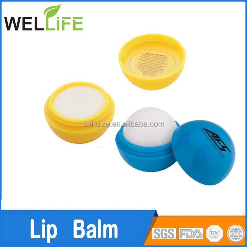 Оптовые заводе высокое качество низкая цена круглый шар бальзам для губ