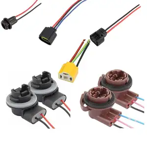 Bombilla de faro LED para coche, arnés de cable de luz de repuesto para camión todoterreno, Jeep, 15CBM, 18AWG, 12V-24V, H13 9008