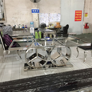Boda de comedor de acero inoxidable de la novia <span class=keywords><strong>y</strong></span> el novio <span class=keywords><strong>mesas</strong></span> - Product Image 3