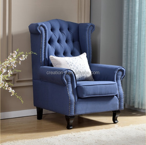 Set Divano Chesterfield con Poltrona Trapuntata, Divano Moderno per Soggiorno con Gambe in Legno e Rivestimento in Tessuto - Product Image 5