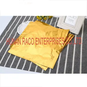 aluminum foil laminated paper for butter wrapping golden color aluminum foil paper