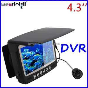 CR110-7HBS Với DVR & Sun-Visor 4.3 ''Màn Hình LCD Kỹ Thuật Số HD 1000 TVL Máy Ảnh Câu Cá Dưới Nước Máy Ảnh Câu Cá Trên Băng 15-30M Cáp