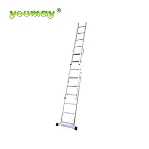 Ladder Prices En131 Gs Factory Manufacture Extension Ladder 3*6 Steps Escalera Telescopic Aluminium Ladder