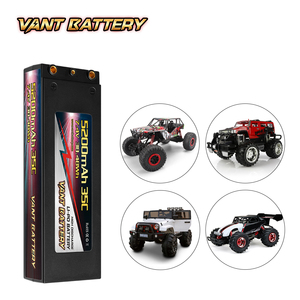 VANT 5200mAh 7.4V <span class=keywords><strong>35C</strong></span> 2S <span class=keywords><strong>LiPo</strong></span> <span class=keywords><strong>RC</strong></span> 배터리 4MM 불릿 케이스 <span class=keywords><strong>RC</strong></span> Evader BX 자동차 트럭 Truggy Buggy 탱크