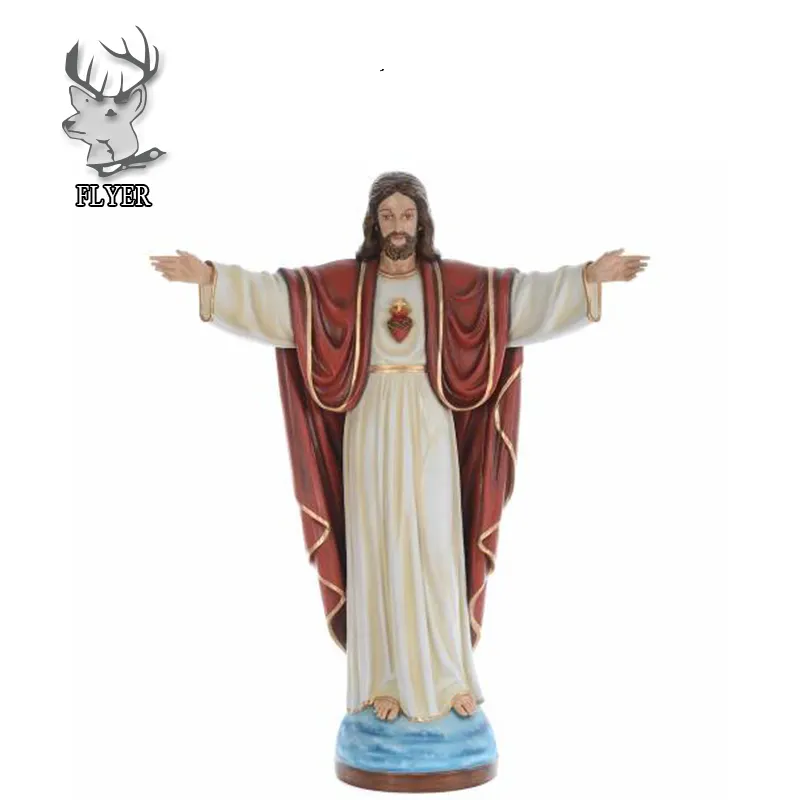 Kerk decoratie levensgrote Glasvezel jesus standbeeld koop