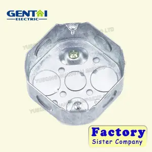 Deep Conduit Handy Outlet Square Utility Octagonal Extension Galvanized Steel Metal Junction Box